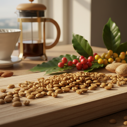 Blonde Blend Coffee bag with light roast beans from Central America and Africa